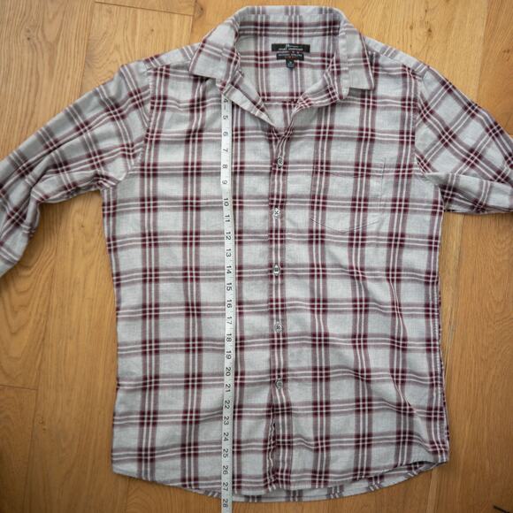 Marc Anthony Natural Stretch Slim Fit Men's Plaid Button Down - Picture 6 of 7